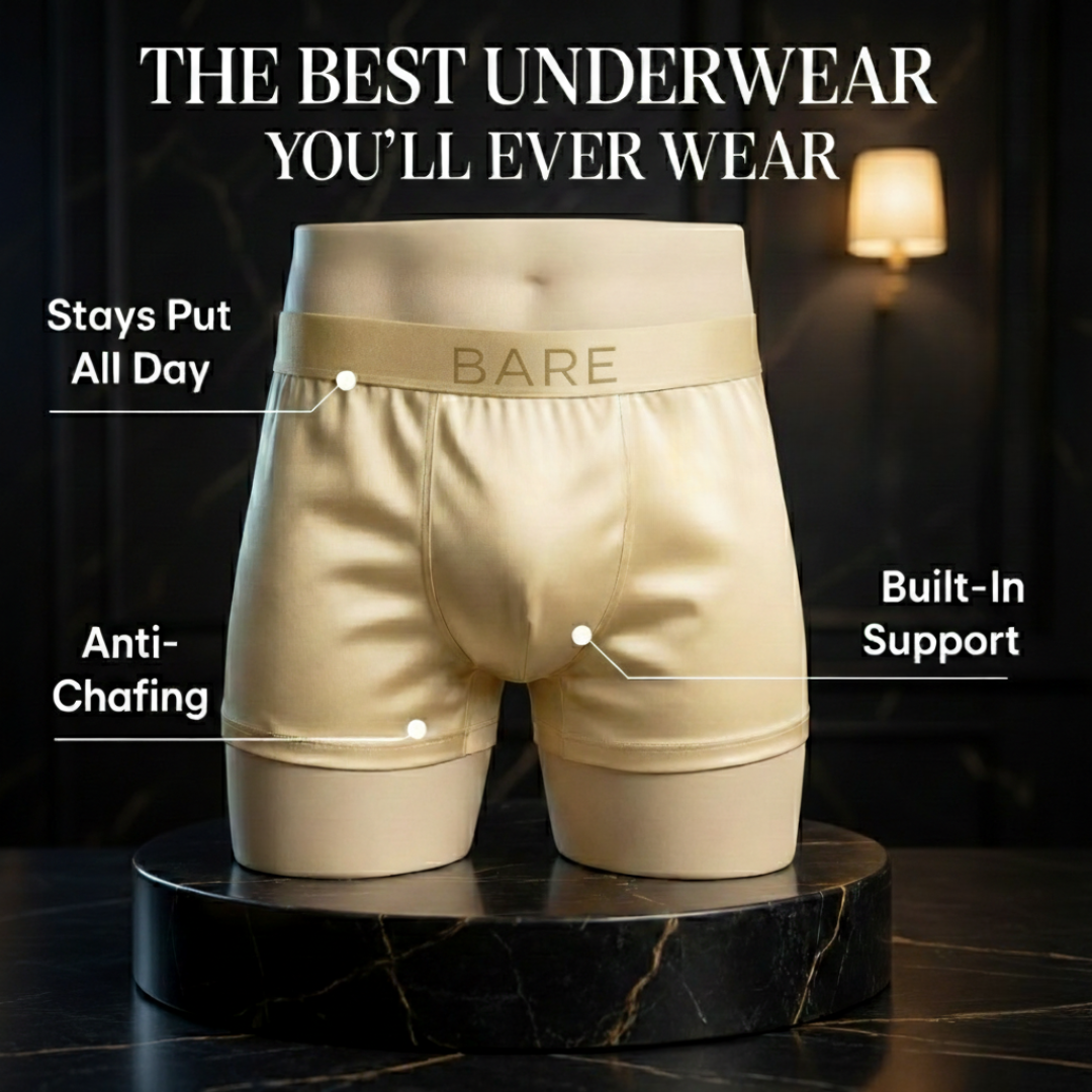 BARE Premium Silk Boxer-Elevated Comfort Every Day
